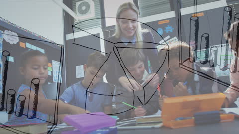 Digital Learning Environment with Geometry Animation