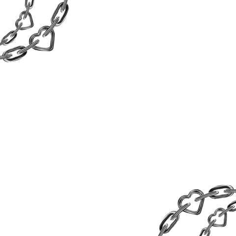 stylized metallic heart-chain segments on transparent background - Download Free Stock Videos Pikwizard.com