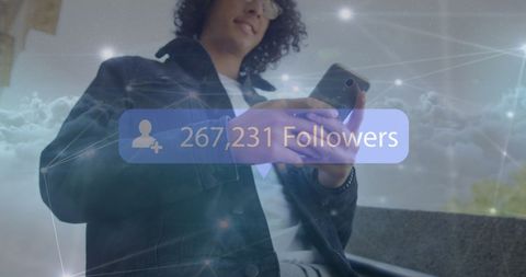 Social Media Engagement Concept with Increasing Followers on Smartphone - Download Free Stock Images Pikwizard.com