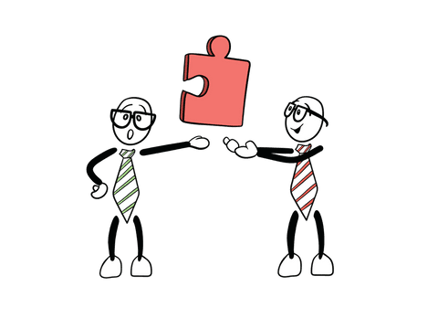 transparent cartoon characters holding puzzle piece - Download Free Stock Videos Pikwizard.com