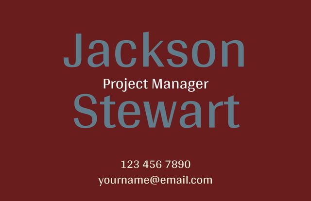 Minimalist Business Card Design with Professional Details - Download Free Stock Templates Pikwizard.com