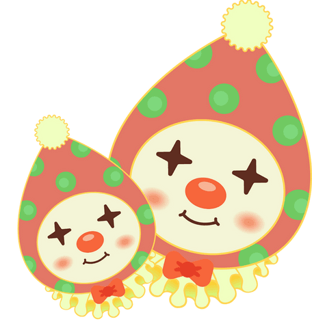 Whimsical Droplet Clown Characters on Transparent Background - Download Free Stock Videos Pikwizard.com