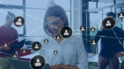 Business Network Connections with Diverse Colleagues and Technology