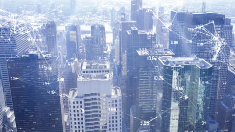 Innovative Digital Network Overlay on Urban Cityscape