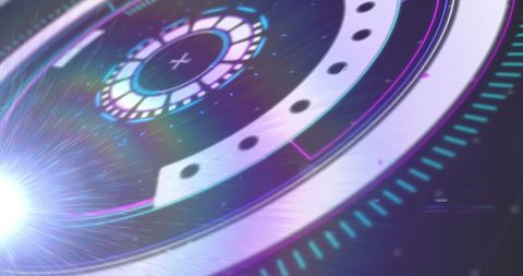 Futuristic Digital Interface with Scanning HUD Effects - Download Free Stock Images Pikwizard.com