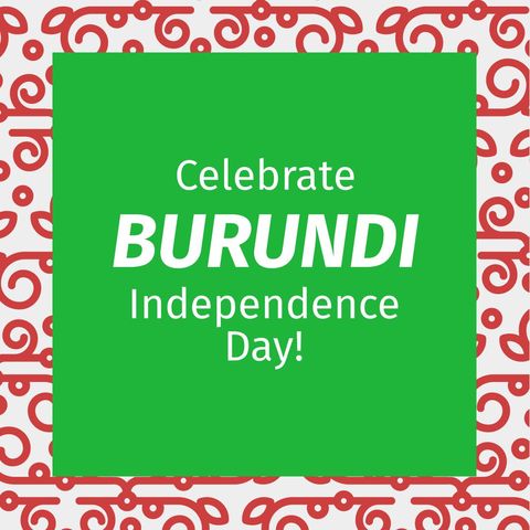 Celebrate Burundi Independence Day with Vibrant Green and Red Design - Download Free Stock Templates Pikwizard.com