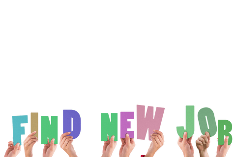 hands holding colorful transparent letters spelling find new job - Download Free Stock Videos Pikwizard.com