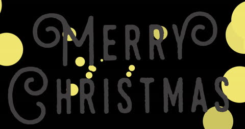 Festive Merry Christmas Greeting with Animated Spots