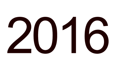 digital png of number 2016 on transparent background - Download Free Stock Videos Pikwizard.com