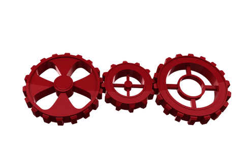 Red Mechanical Cogs on Transparent Background for Industry - Download Free Stock Videos Pikwizard.com