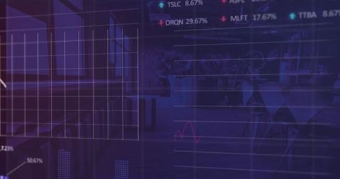 Financial analytics overlaying a dining environment concept