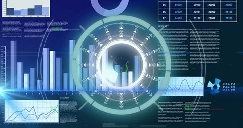 Digital Interface Featuring Radars and Scientific Graphs - Download Free Stock Images Pikwizard.com