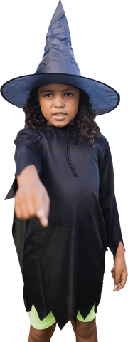 confident young witch in black hat transparent background - Download Free Stock Videos Pikwizard.com