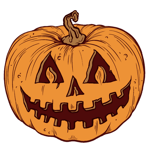cheerful jack-o'-lantern cartoon with transparent design - Download Free Stock Videos Pikwizard.com