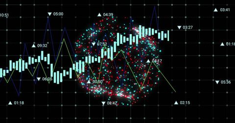 Futuristic Financial Data Analysis and Global Connections - Download Free Stock Images Pikwizard.com