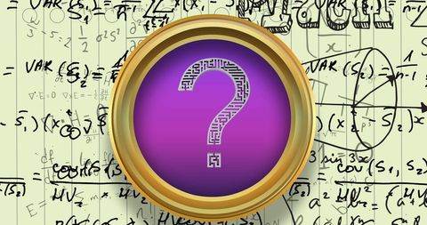 Question Mark Overlaying Mathematical Formulas on Yellow Background - Download Free Stock Images Pikwizard.com
