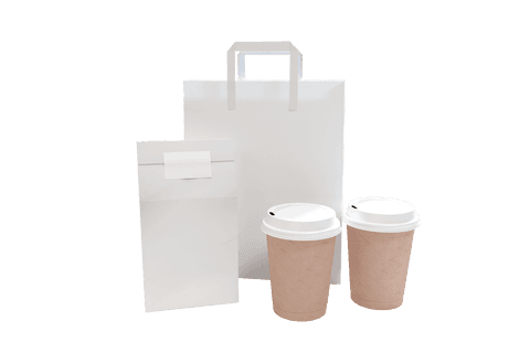 transparent background shopping and takeaway coffee display - Download Free Stock Videos Pikwizard.com