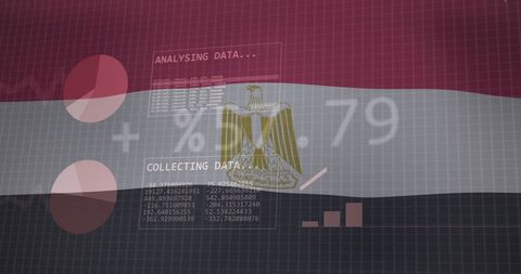 egyptian flag with data analytics concepts and technology insights - Download Free Stock Images Pikwizard.com
