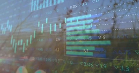 Translucent Financial Data Overlay in Natural Setting