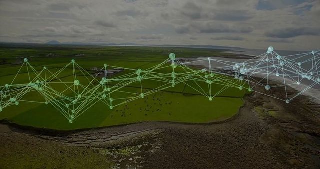 Futuristic Connectivity Landscape over Coastal Farmland