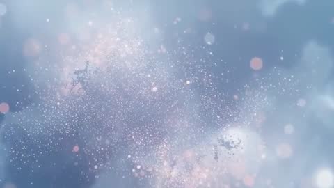 Dreamy Cosmic Particle Cloud with Luminous Bokeh