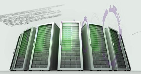Global Tech Connection with Digital Server Arrays - Download Free Stock Images Pikwizard.com