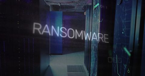 Holographic ransomware effect in high-tech data center