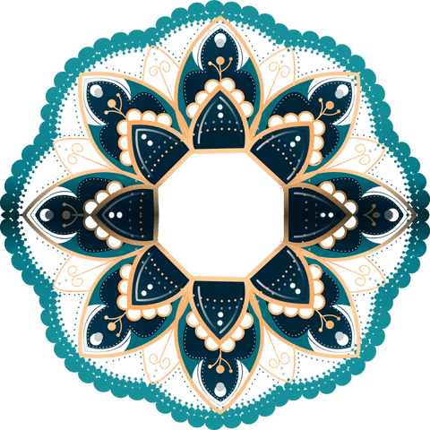 Geometric Mandala Ornament Transparent Background