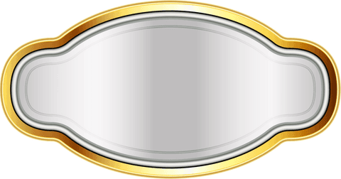 elegant metallic badge template on transparent background - Download Free Stock Videos Pikwizard.com
