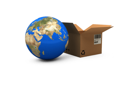 Global Connectivity Concept with Earth and Open Box on Transparent Background - Download Free Stock Videos Pikwizard.com