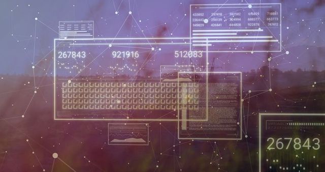 Holographic Keyboard with Digital Network Grid