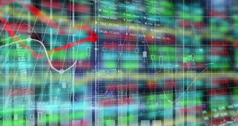 Financial Data Visualization with Stock and Market Trends