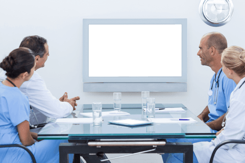 Transparent Scheduled Meeting for Doctors in Healthcare Conference Room - Download Free Stock Videos Pikwizard.com