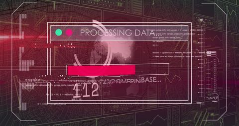 Abstract Data Processing Global Interface Concept - Download Free Stock Images Pikwizard.com