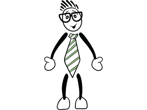 business stick figure character with tie on transparent background - Download Free Stock Videos Pikwizard.com