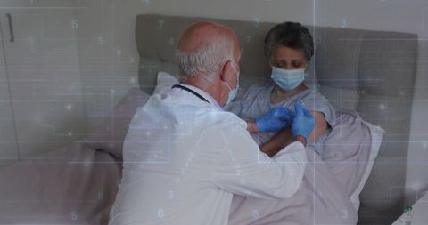 Doctor Administers Vaccine to Patient at Home