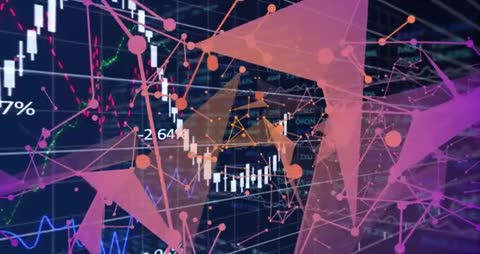 Futuristic Financial Analytics with Neon Visuals