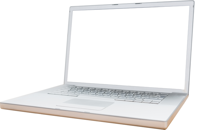 Modern Laptop with Transparent Screen Background For Mockups On White - Download Free Stock Videos Pikwizard.com