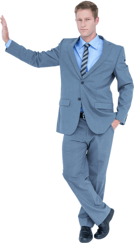 Confident Caucasian Businessman Standing Transparency - Download Free Stock Videos Pikwizard.com