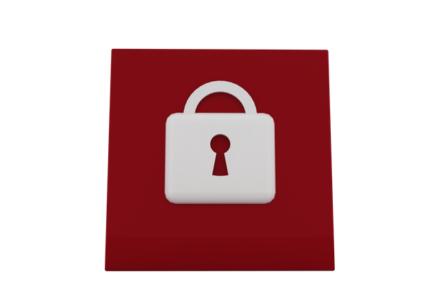 Digital Illustration of White Padlock on Red Square, Transparent Background - Download Free Stock Videos Pikwizard.com