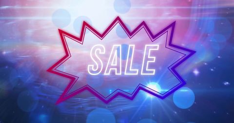 Colorful Sale Announcement with Energetic Design