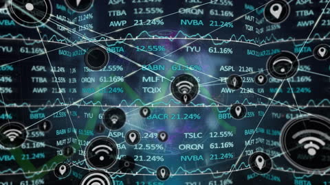 Global Digital Network Amidst Financial Data Streams