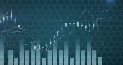 Futuristic Financial Data Analytics with Bar Chart Background - Download Free Stock Images Pikwizard.com