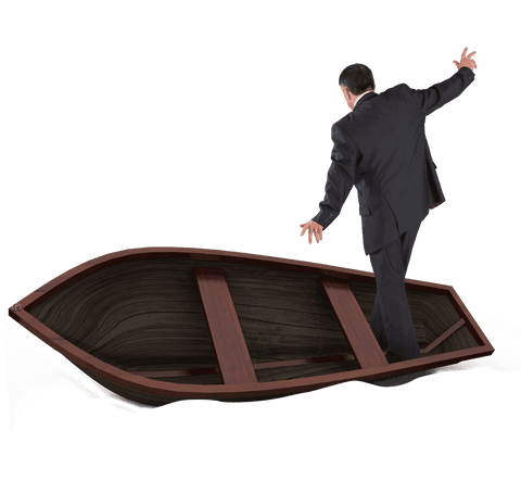 businessman balancing on boat transparent background - Download Free Stock Videos Pikwizard.com