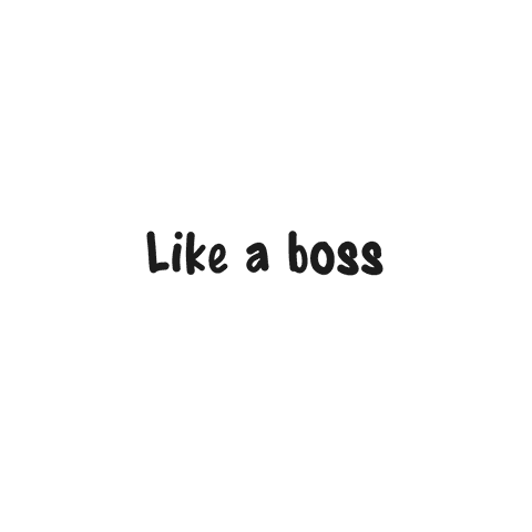 stylish digital text 'like a boss' on transparent background - Download Free Stock Videos Pikwizard.com