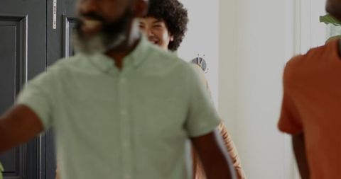 Joyful Homecoming Celebration with Friends