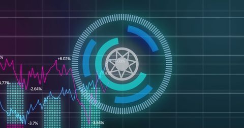 Digital Data Visualization with Financial Indicator - Download Free Stock Images Pikwizard.com