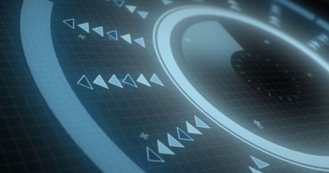 Futuristic Digital HUD Interface with Circular Elements and Data Charts - Download Free Stock Images Pikwizard.com