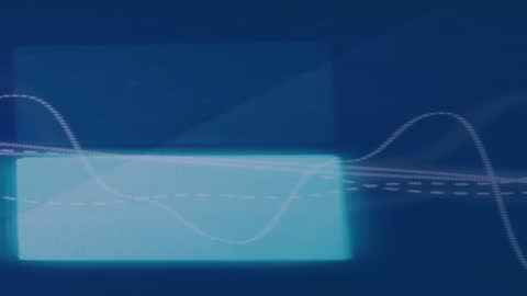 Digital Interface with Floating Light Bricks and Data Lines