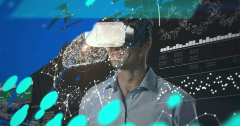 Businessman Exploring Data with Virtual Reality Technology - Download Free Stock Images Pikwizard.com